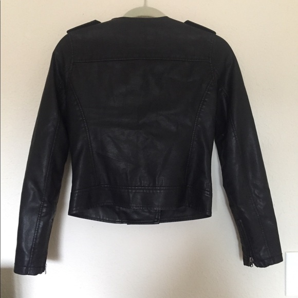 Top shop Faux leather jacket size 2 - Picture 2 of 7