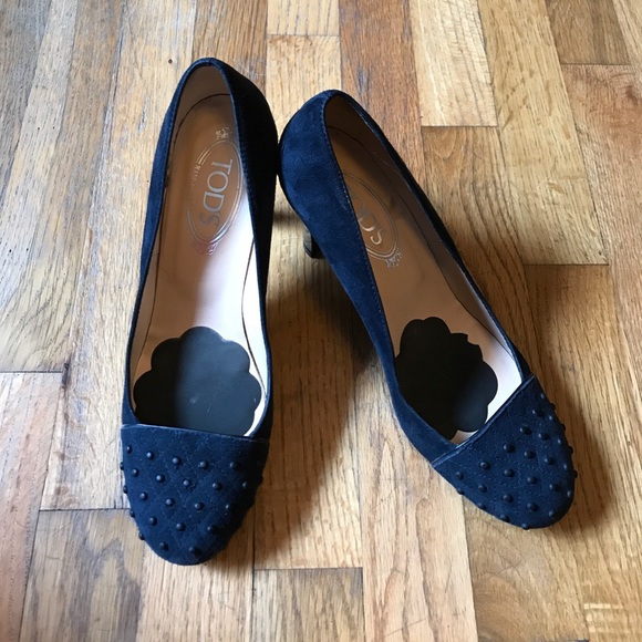 Tod's Shoes - 👠 Tod’s Beautiful Studded Navy Heels Size 39 👠