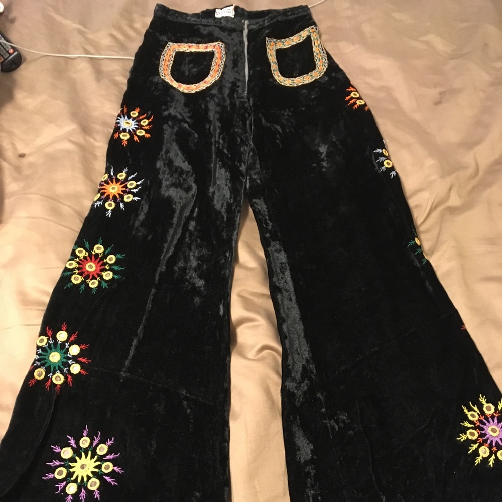 ⭐️Sale!⭐️ Custom made velvet embroidered pants