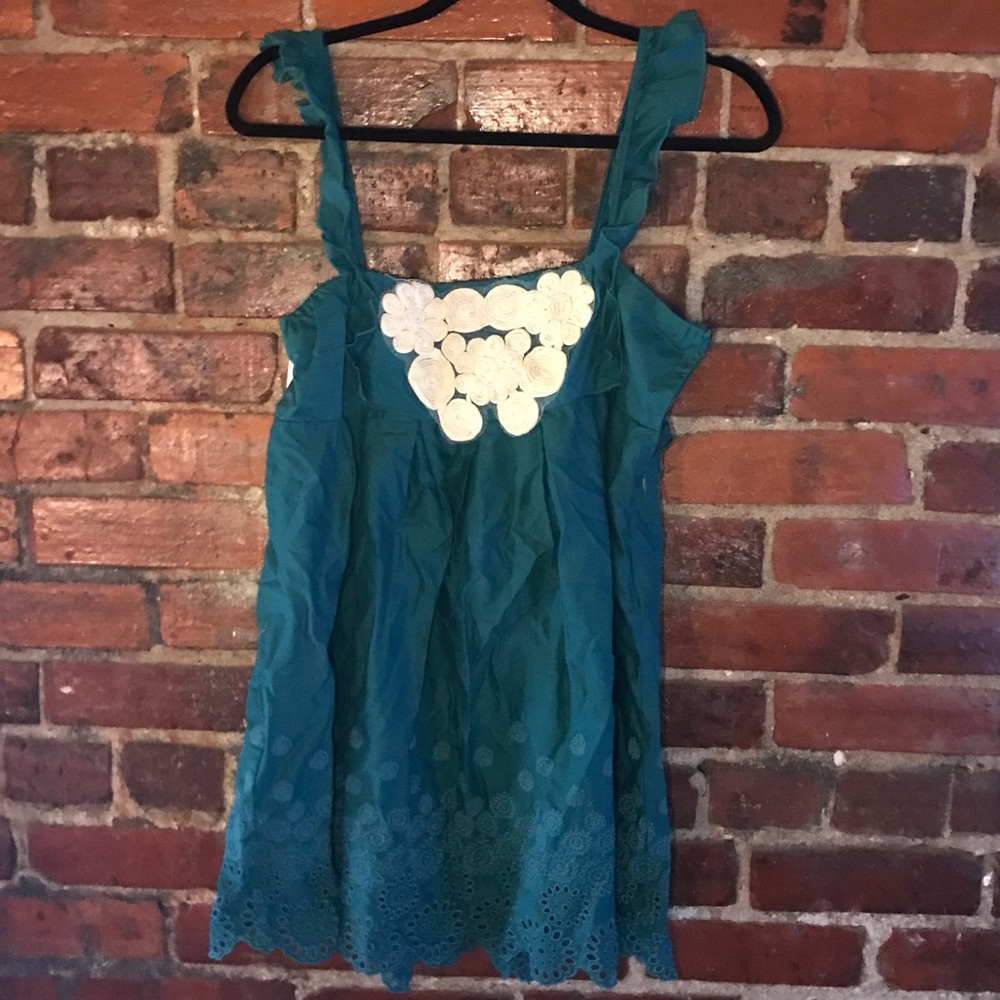 Darling Floral appliqué tunic / dress, sizeL