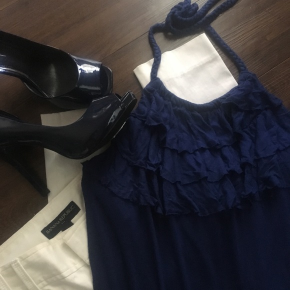 Banana Republic Halter tie top - Picture 3 of 8