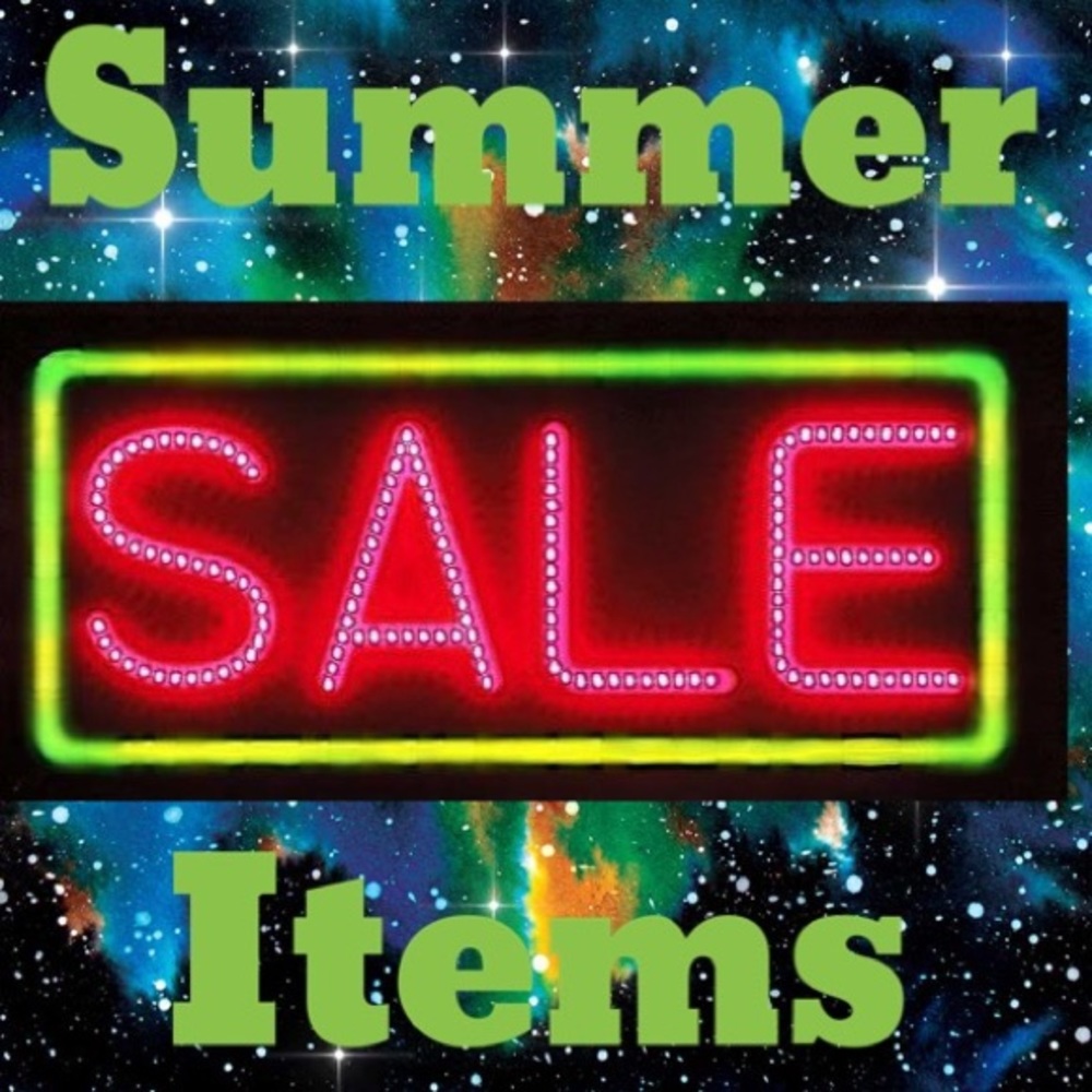 10% off discount off summer items!!!🤑