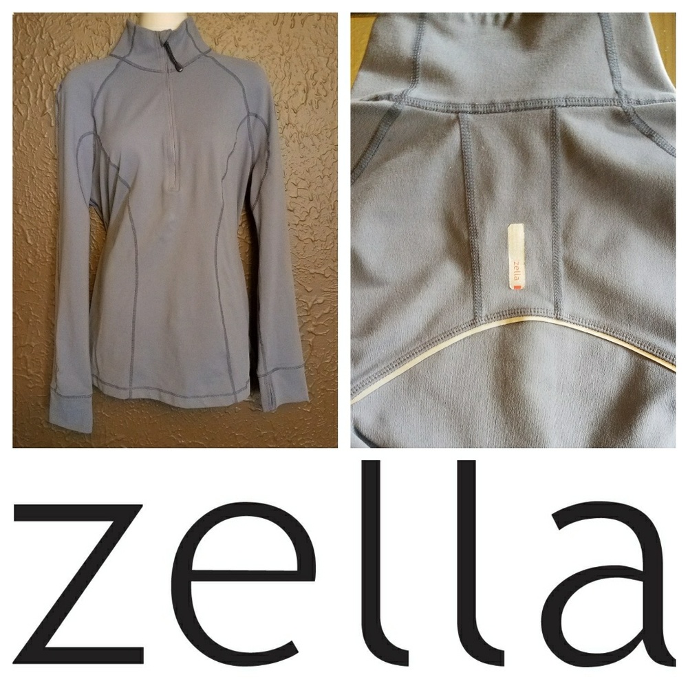 Zella | XL | 3/4 Zip Pullover | Grey