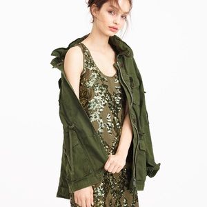 J. Crew Sequin Dress | Green | Sleeveless