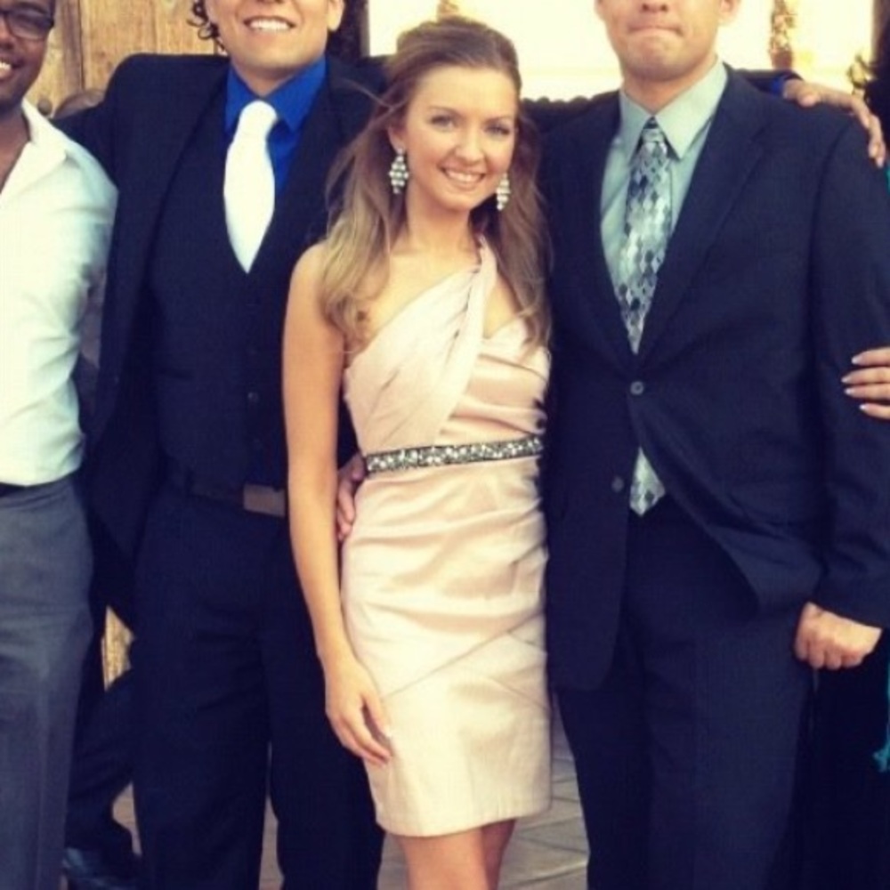 Blush cocktail dress