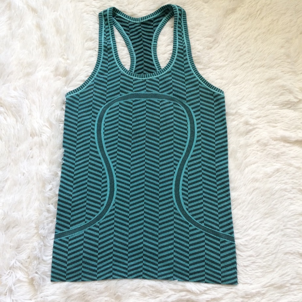 Lululemon Swiftly Tech Tank Heather Blue Tropics