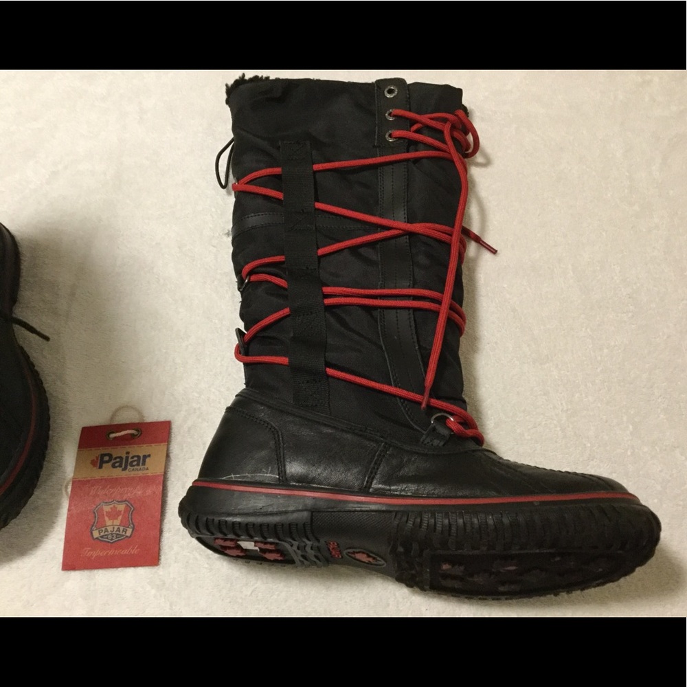 Pajar Canada Calf High Black 8-81/2 Snow Boot