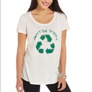 "Don't Be Trashy ♻️" High-low top