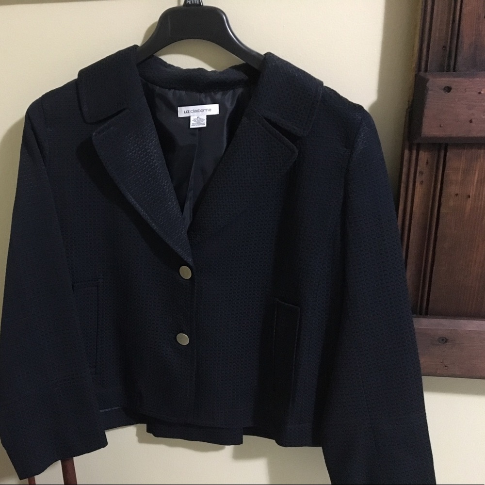 Navy short jacket