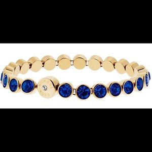 NEW Michael Kors Navy/Gold Tennis Bracelet