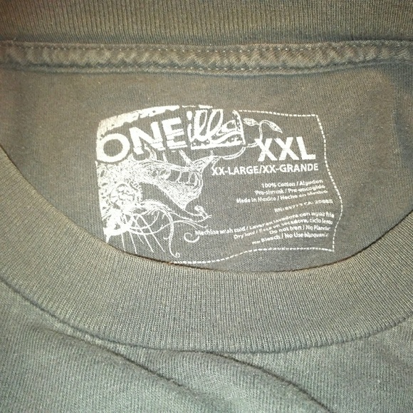 ONEILL Surfer Beach Long Sleeve Henley/ Tee~EUC~XXL - Picture 3 of 4