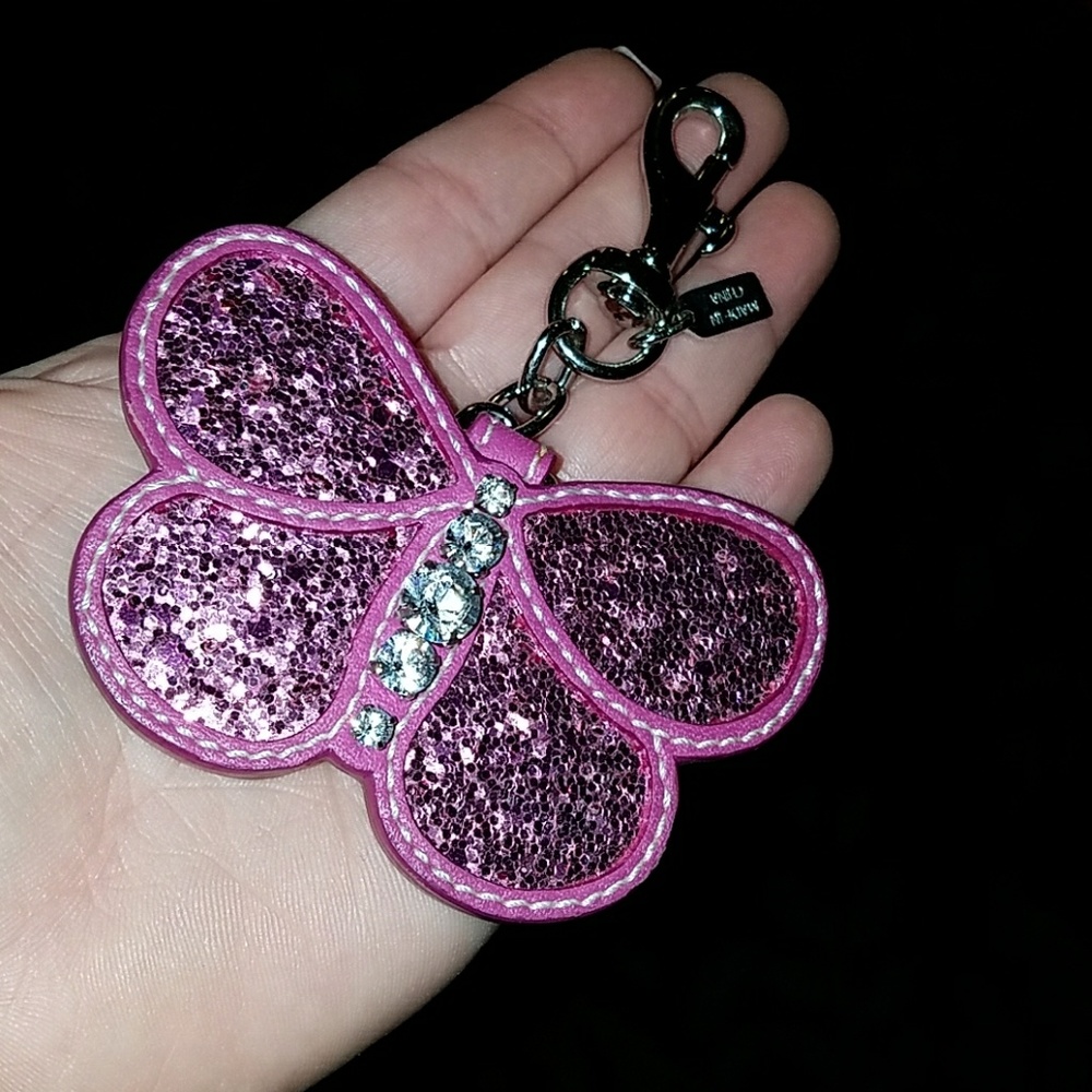 Coach Jeweled Butterfly Keychain