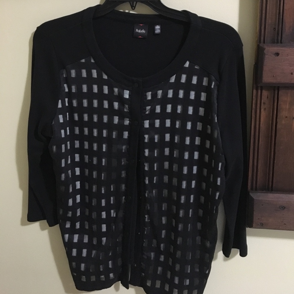 Black cardigan