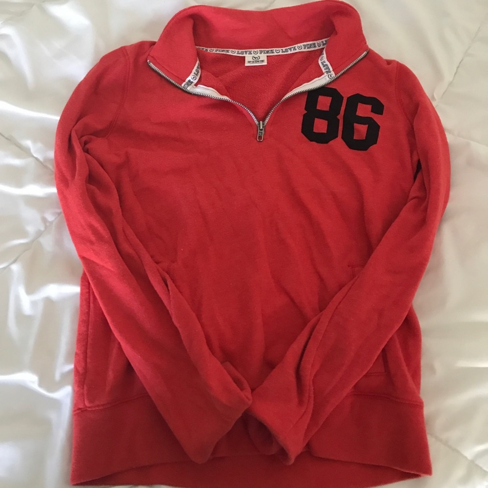 VS Pink Quarter Zip Hoodie