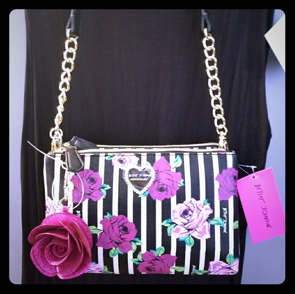 Betsey Johnson Double Zip Tassel