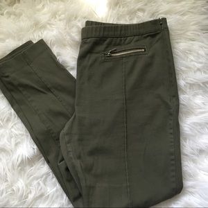Olive Green Legging Style Pants