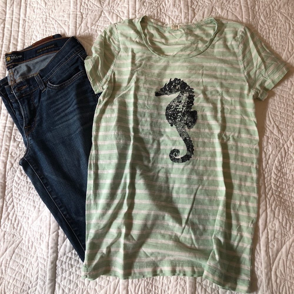 J.Crew Seahorse Stripe Tee