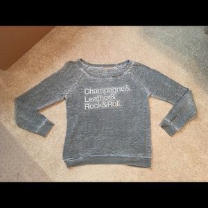 Chaser Champagne, Leather & Rock&Roll Sweatshirt