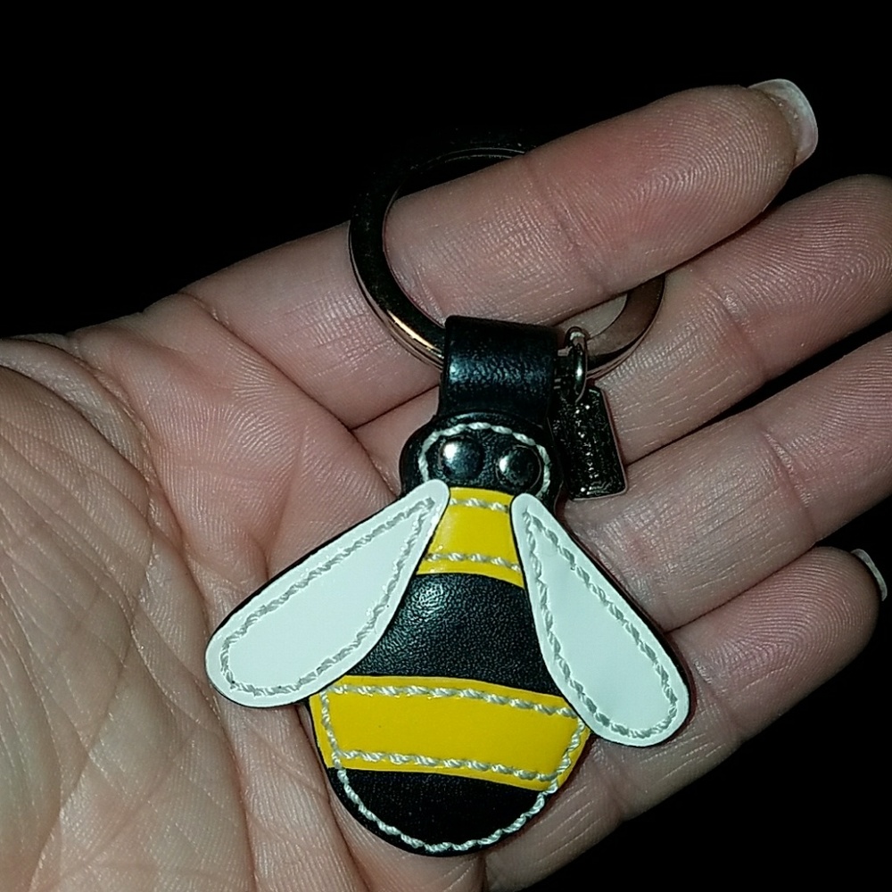 Coach Bee Keychain