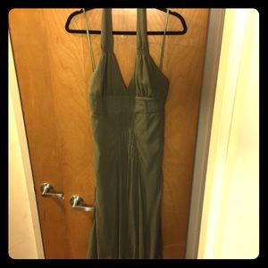 Hunter Green Halter Dress-Never Worn