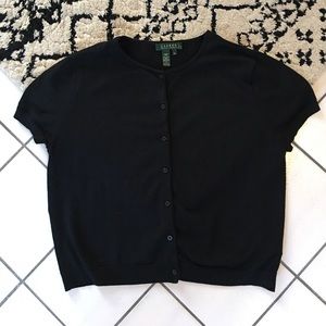 Ralph Lauren Black Silk Sweater