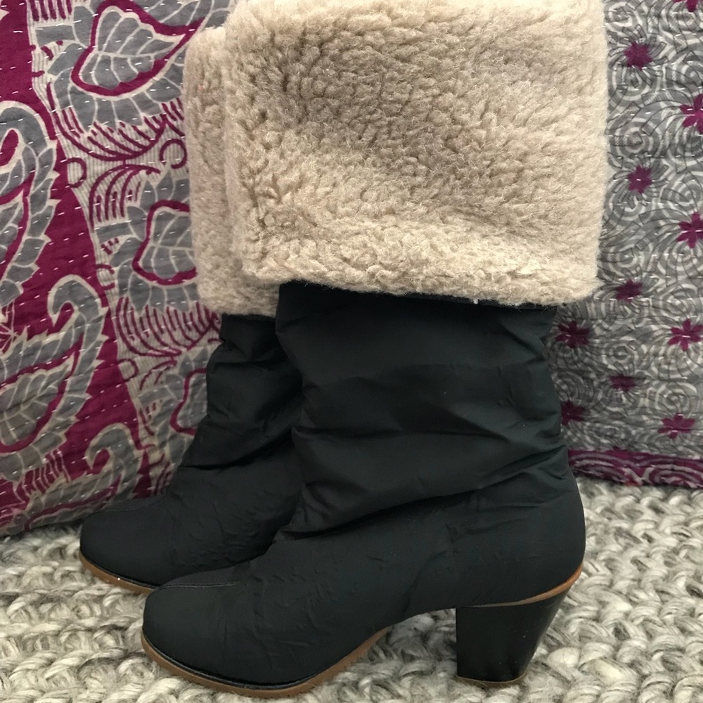 Vintage 80s Golo Vibram Fleece Lined Boots