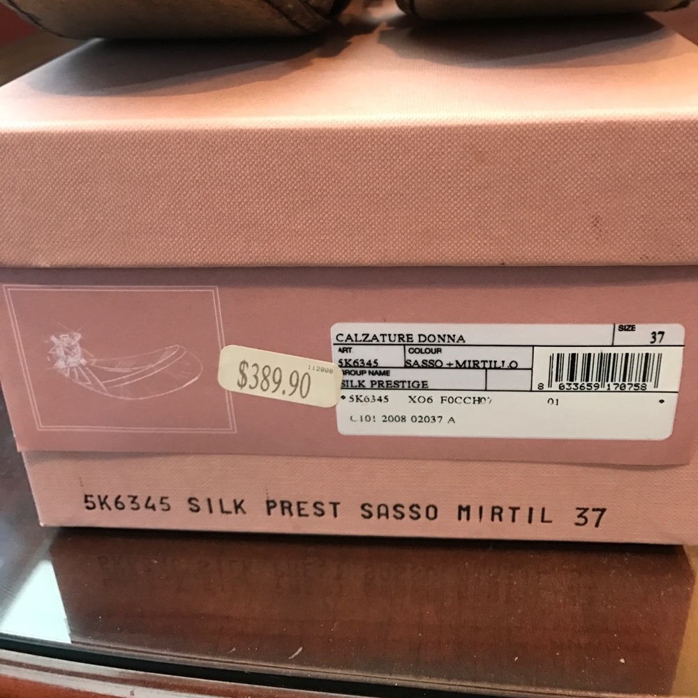 Miu miu open toe ballet shoes Sz 37 - Picture 2 of 3