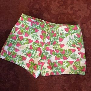 Lilly Pulitzer shorts Strawberry Shortcake RARE