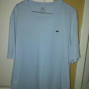 Men Lacoste Blue Short Sleeve T-Shirt Sz 9