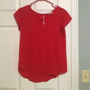 Pink Rose short sleeve dress shirt