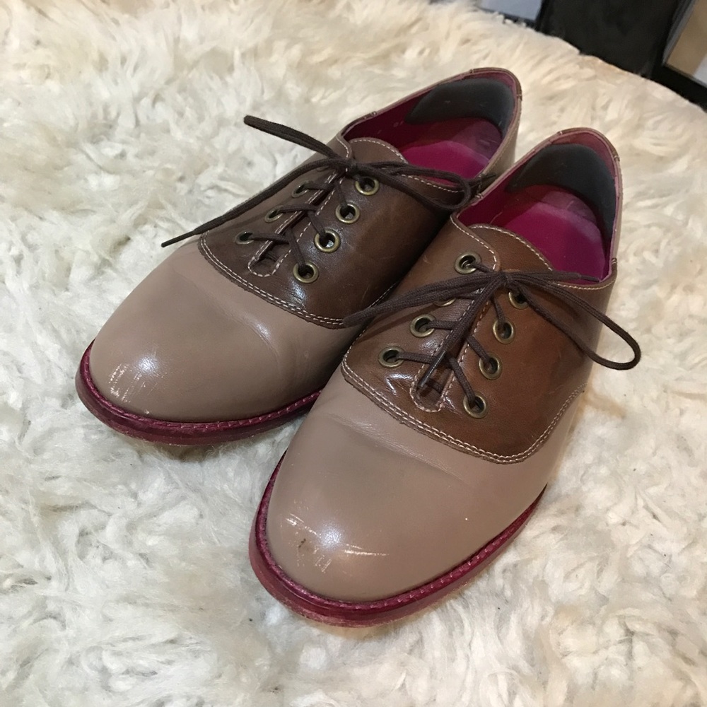 💖Cole Haan Brown Magenta Oxford Women Size 7