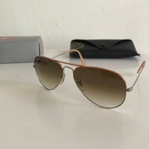 Ray-Ban Orange Rim Aviators