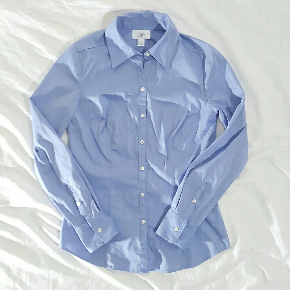 Ann Taylor LOFT Button Down Dress Shirt