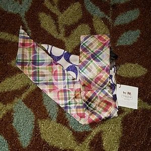 Coach Daisy Madras Purse Scarf