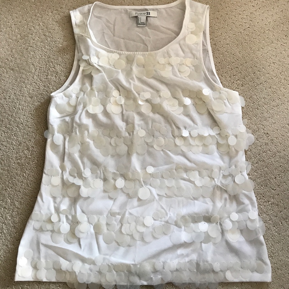 Forever 21 beaded sleeveless shell