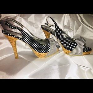 Rampage Grayson Polka Dot Pumps