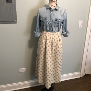 Boden polka dot skirt