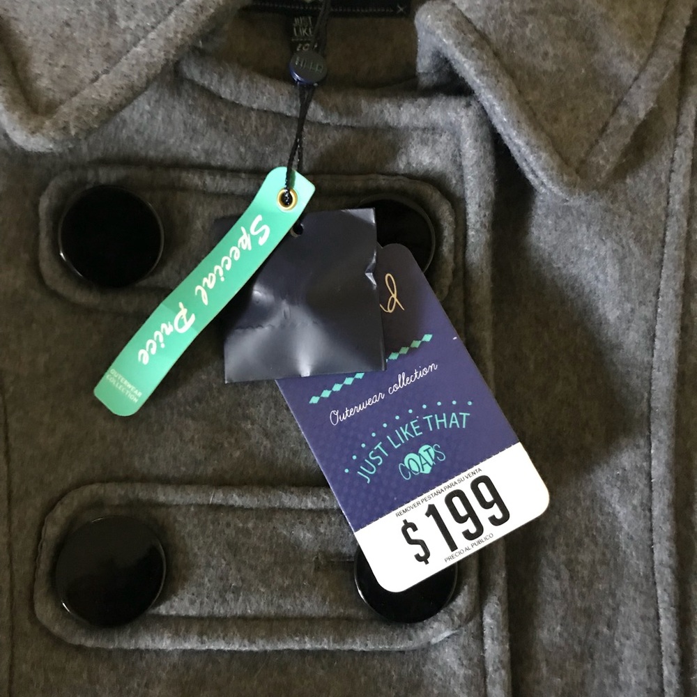 Gray Military Pea Coat