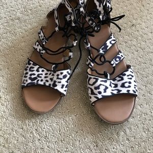 Old navy snow leopard sandal
