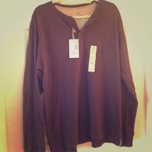Burgundy Men’s Thermal Henley