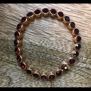 NEW Michael Kors Rose Gold/Garnet Tennis Bracelet
