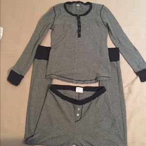 Waffle knit pajama set