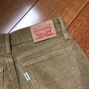 Levi's 710 Super Skinny Tan Corduroy Pants