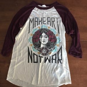 Make art not war obey tee