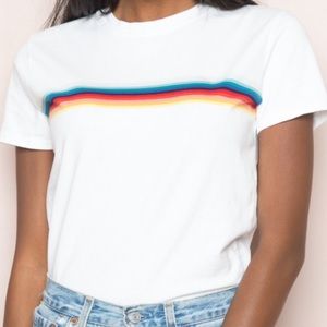 Brandy Melville Rainbow Jamie Top NWOT