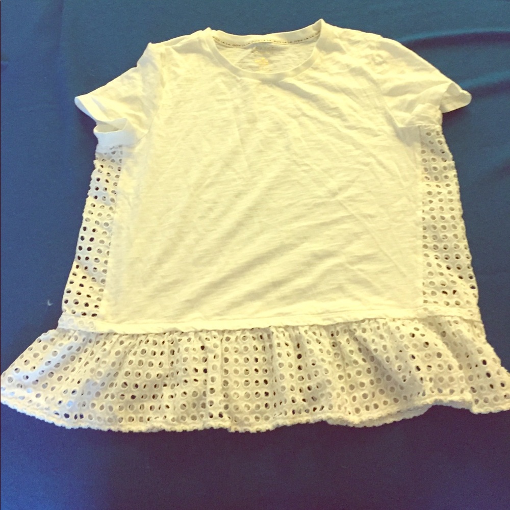 Kate spade white t shirt with pretty details