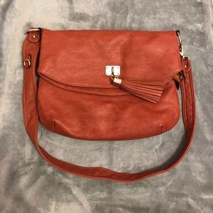Burnt orange side purse