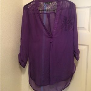 Purple lace top