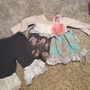 Haute Baby-Purrfect outfit. EUC- size 3/6M.