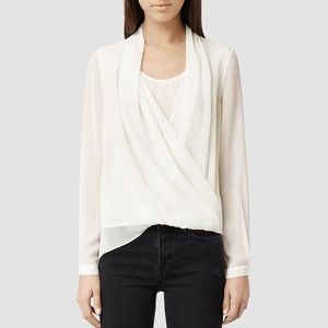 AllSaints silk top